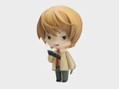 Divine Judgement Intense Light Yagami Figurine Low-poly 3D model
