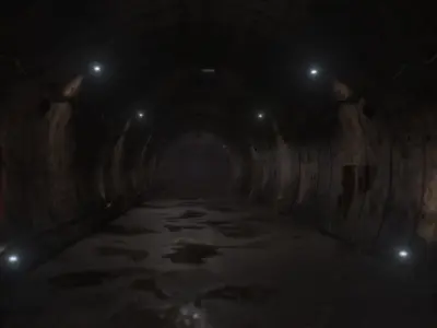 Grungy tunnel 3D model