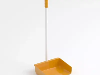 Orange Large Dustpan 3D model