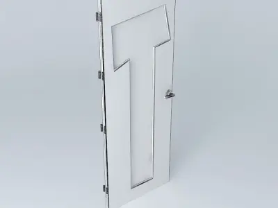 Letter T 3D door Free 3D model