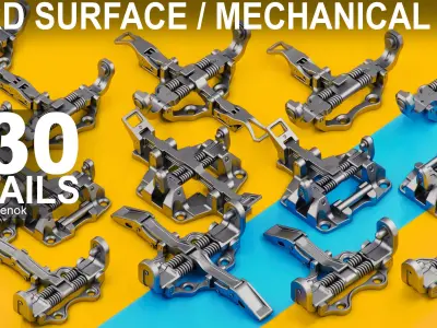 Sci-Fi Hard Surface Mechanical KITBASH 430 DETAILS 3D model