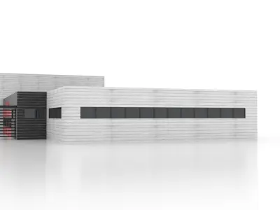 England Fire Station - 1 Low-poly 3D model