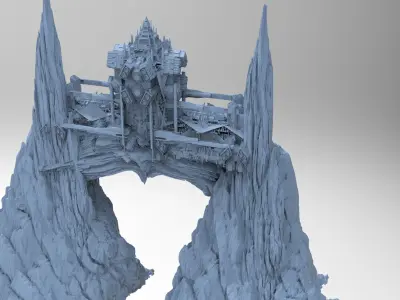 Nile River Sci fi Station 3 3D model