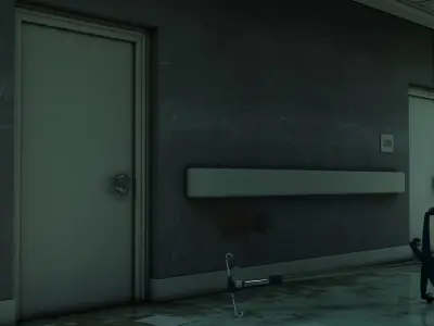 Hallway Damaged 3D model