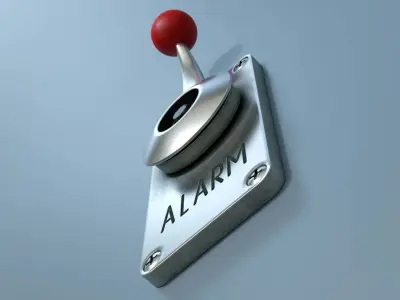 Industrial lever 3D model