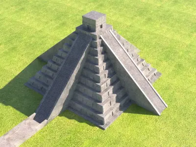 Chichen Itza Pyramid 3D model