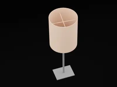 Bedroom Lamp Low-poly 3D model