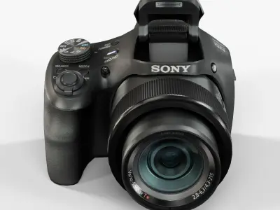 Sony DSC-HX300 bridge digital camera Low-poly 3D model