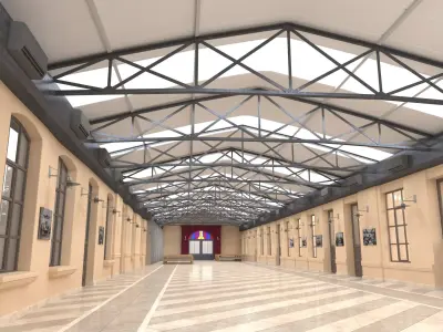 Hallway Lobby 3D model