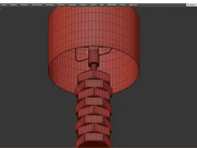 Screw Low-poly 3D model