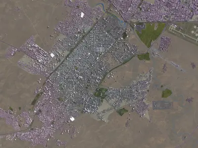 Kermanshah - Topography Terrain 3D Model 3D Model Pack