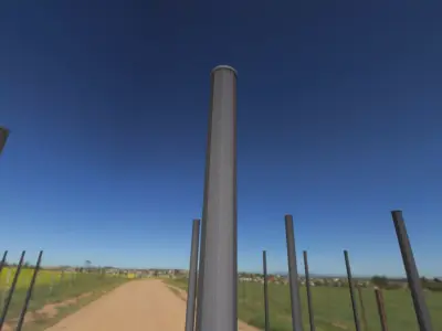 Concrete  Pole without Ladder - Object 051 Low-poly 3D model