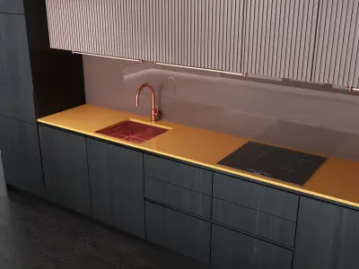 Contemporary Kitchen 3D model