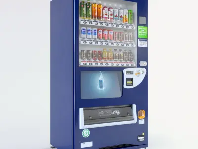 Vending Machine 30 Button 3D model