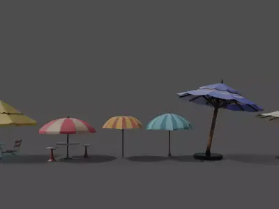 sun umbrella 3D model