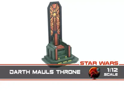 Darth Mauls Throne 1-12 Scale Blackseries 3D print model