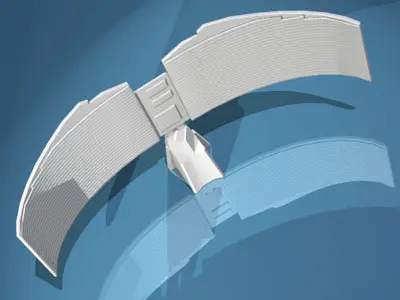 Radar wing of spacecraft 3D model