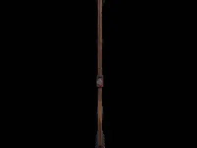 Stylized Medieval Wooden Door   Low Poly Game Asset Low-poly 3D model