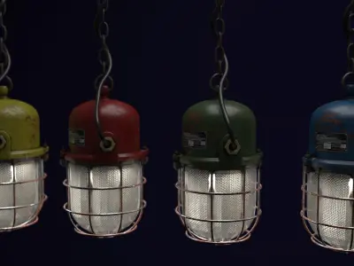 indastrial lamp 3D model