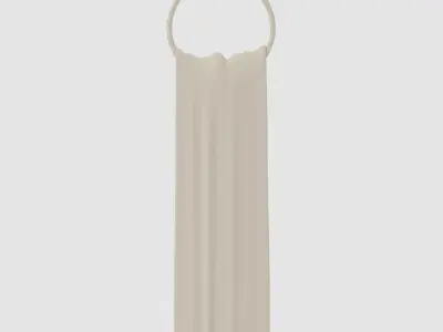 Towel and Hanger 3D model