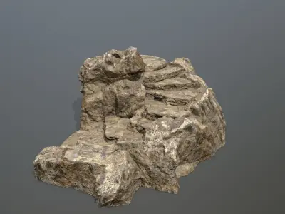 Ladder rock Low-poly 3D model purchase