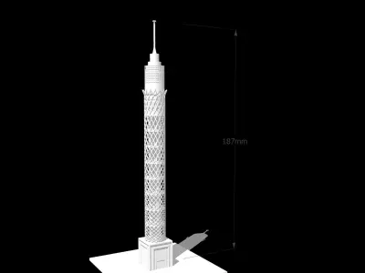 Cairo tower 3D print model