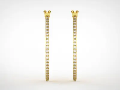gold jewelry earring  je0037 3D print model