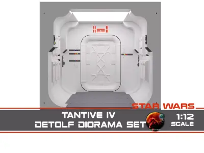 The Tantive IV Hallway 1-12 scale DETOLF 3D print model