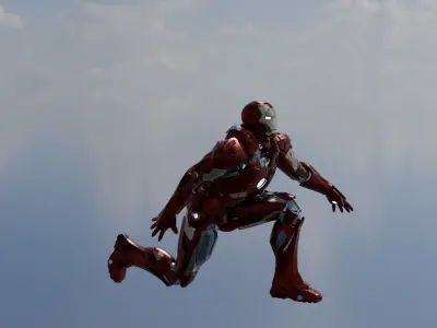 Iron Man Mark 7 Rigged 3D model