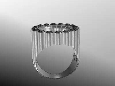 G1015 Jewel Vortex Ring 9gm-15HK 3D print model