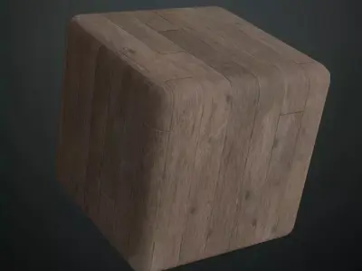 Glossy Varnished Rustic Wood Planks PBR Seamless Texture