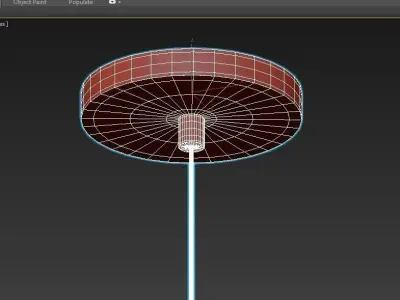 TRANQUILLO marble sphere pendant light 3D model