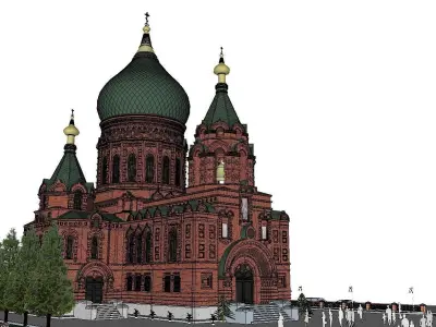 Architecture-Religion-God-Culture-Temple-0258 3D model