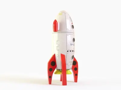 Spaceship toy 3D model