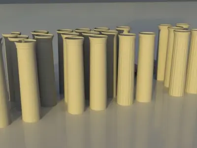 Modular Greek Roman Temple 3D model