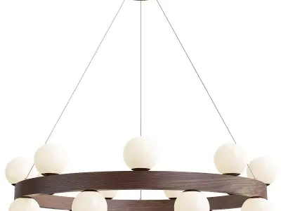 Contemporary Wood Hanging Low-poly 3D model