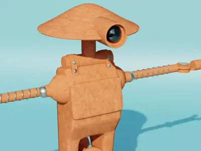 Droid mechanic 3D model