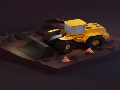 25  3d model render in blender 3D model