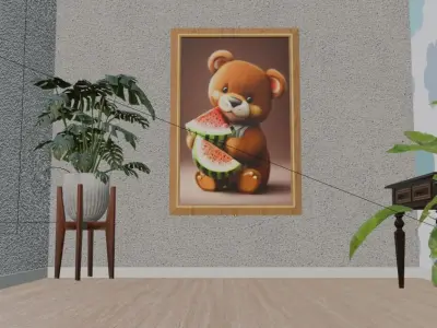 3D Wallart Mockup Free 3D model