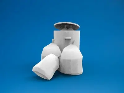 trash bag and garbage 3D print model