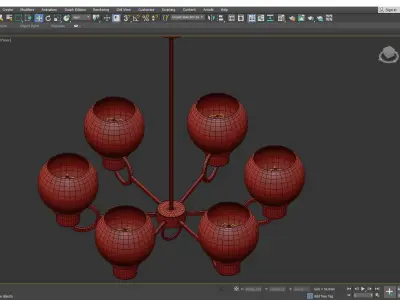 ASCHER CHANDELIER Low-poly 3D model