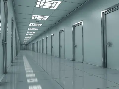 Matrix Hallway 3D model