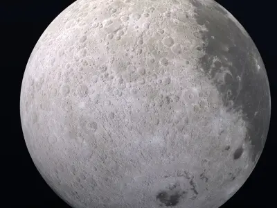 Moon 8K 3D model