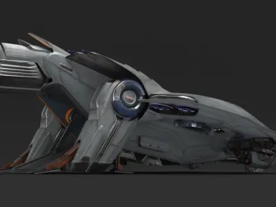  Futuristic Spaceship Transporter 