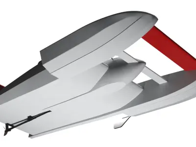  High Speed Hydroplane Boat Simplified 