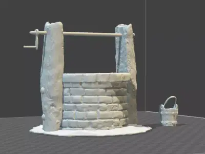 Ancient water well  3D print model