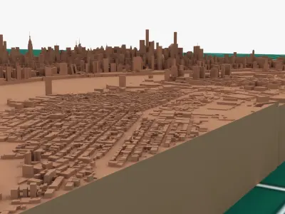 New York Manhattan Printable 3D print model