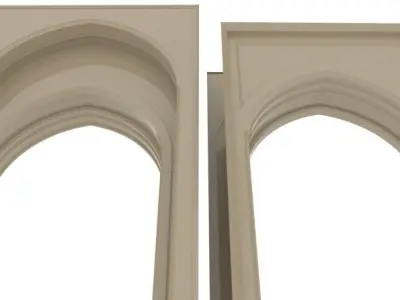 Double height gate 3D model