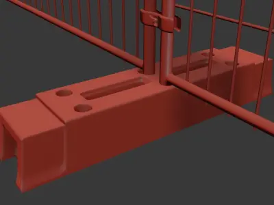 Security - Barrier Fence 3D model