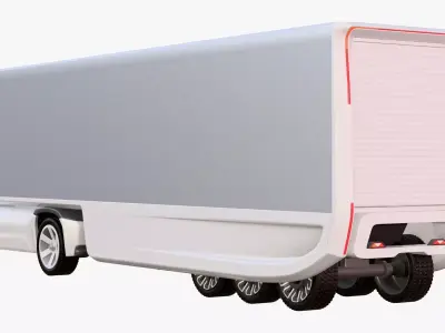 Autonomous Futuristic Cargo Truck M1 3D model